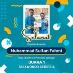 Muhammad Sultan Fahmi: Juara Pertama dalam Kejuaraan Taekwondo Series 4