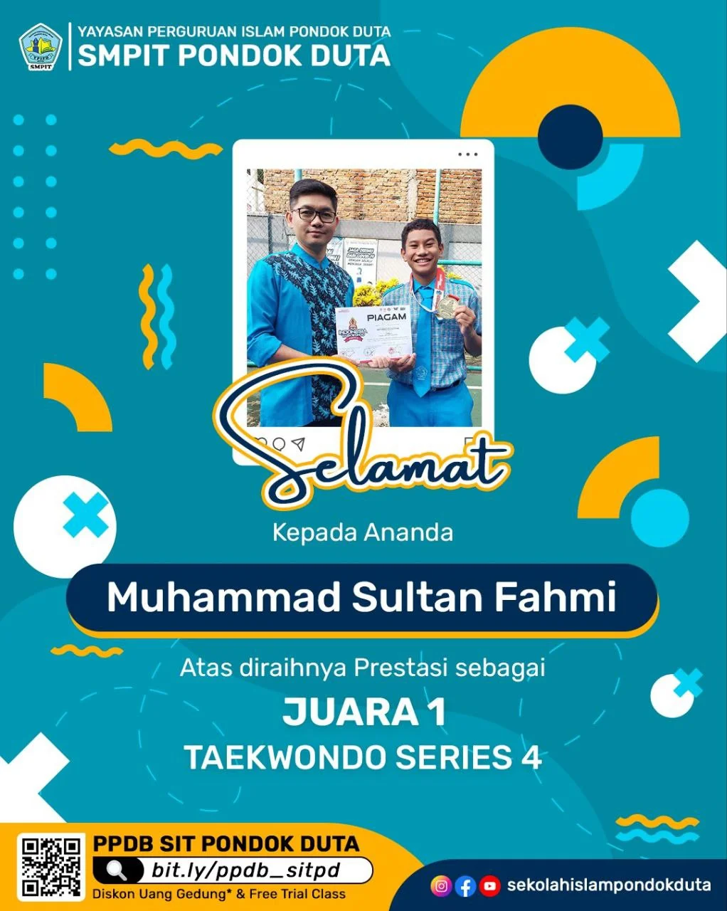 Muhammad Sultan Fahmi: Juara Pertama dalam Kejuaraan Taekwondo Series 4