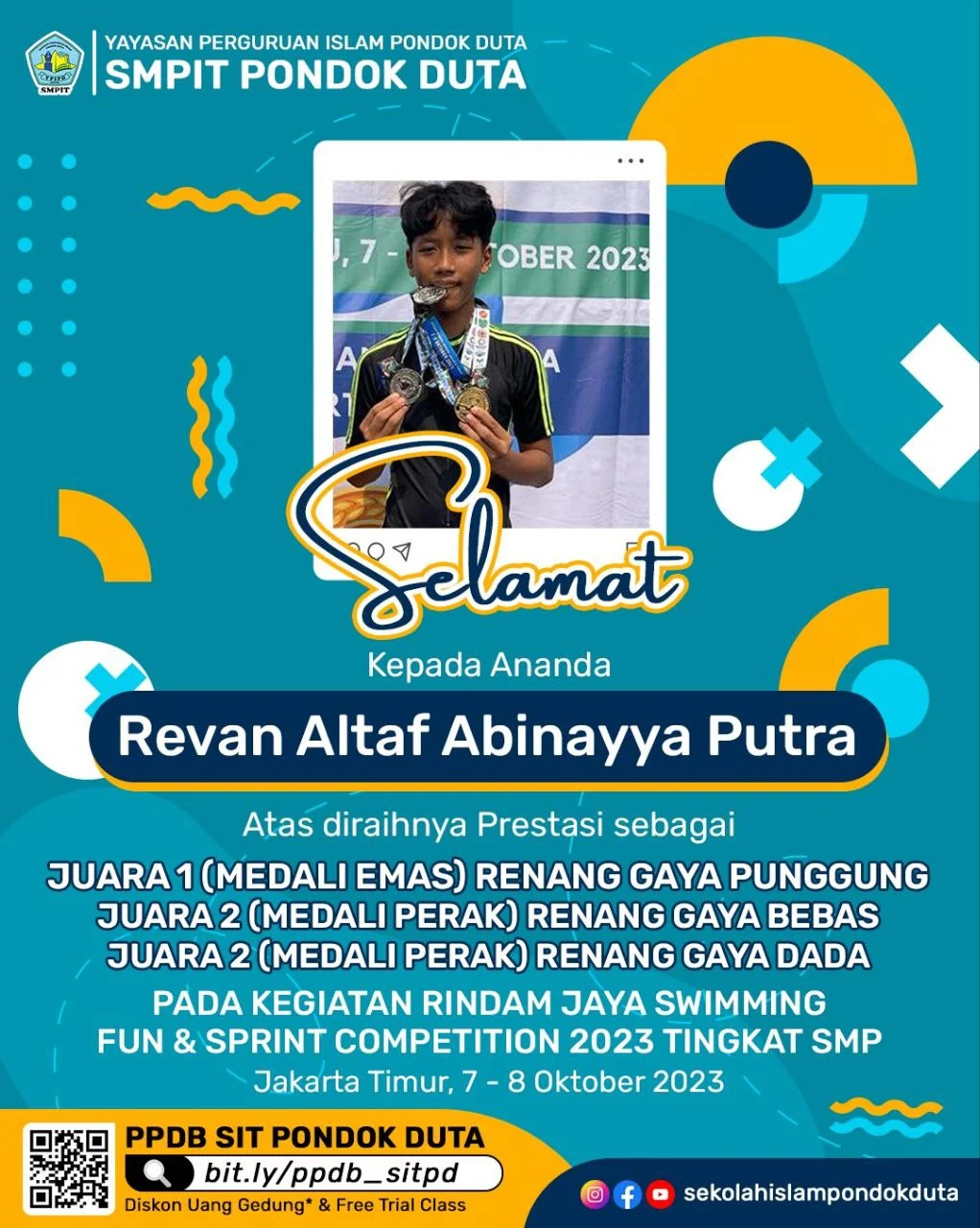 Keberhasilan Revan Altaf Abinayya Putra di Kejuaraan Renang Rindam Jaya