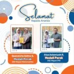 SMPIT Pondok Duta, Quaneisha Salma, Alya Aslamiyah, Olimpiade Matapelajaran, medali perak, prestasi siswa