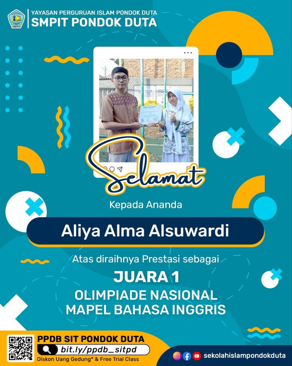 Prestasi Gemilang Aliya Alma Alsuwardi: Juara Pertama Olimpiade Bahasa Inggris