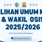 Pemilihan Ketua dan Wakil Ketua OSIS SMPIT Pondok Duta 2025/2026: Paslon 3 Raih Kemenangan !