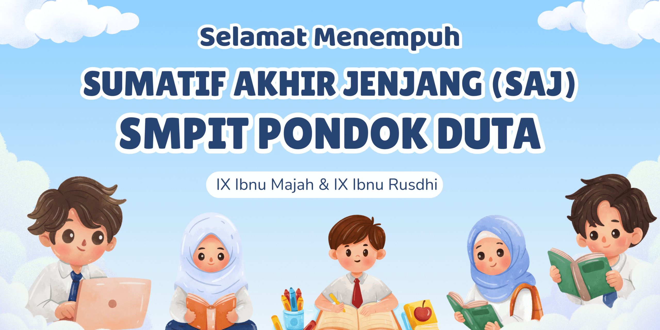 SMPIT Pondok Duta Laksanakan Sumatif Akhir Jenjang Kelas 9 Berbasis Teknologi