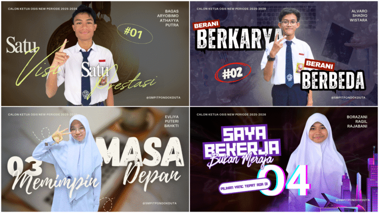 Kampanye Pemilihan Ketua OSIS SMPIT Pondok Duta Periode 2025–2026: Mewujudkan Generasi Pemimpin Berkarakter dan Berprestasi