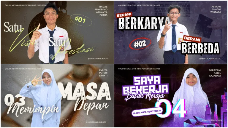 Kampanye Pemilihan Ketua OSIS SMPIT Pondok Duta Periode 2025–2026: Mewujudkan Generasi Pemimpin Berkarakter dan Berprestasi