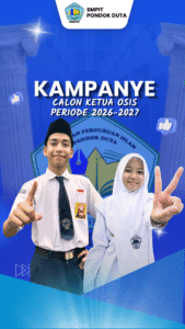 Kampanye pemilihan calon ketua OSIS SMPIT Pondok Duta Periode 2026-2027